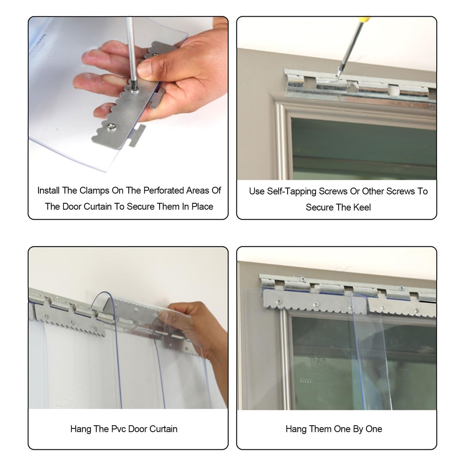 Convient Aux Chambres Froides D'entrepôt Rideau À Lanières en PVC Convient pour Le Garage Débarras Rideau A Lamelles Stores Verticaux(29.53x114.17in/0.75x2.9m)