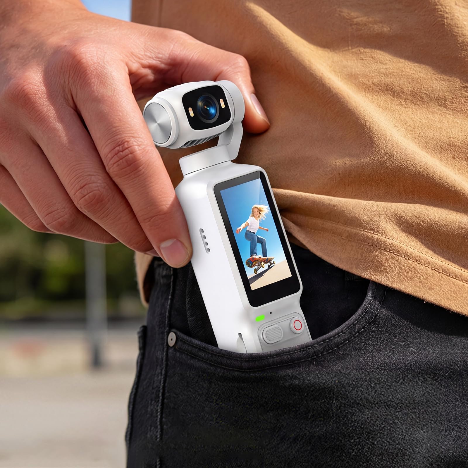 Kieszonkowa kamera sportowa 4K HD, obiektyw obracany o 180 stopni, mini rejestrator wideo DV, do jazdy na rowerze, podróży, uprawiania sportu i aktywności na świeżym powietrzu