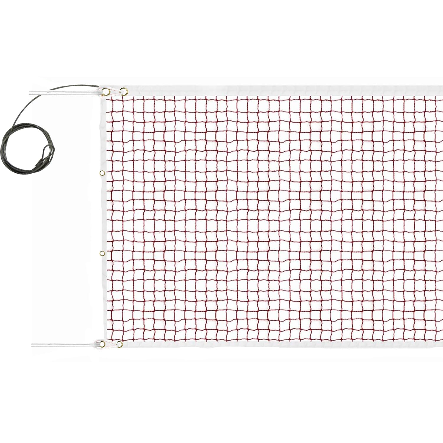 WNE Jaliwale Sports Nets Professional Badminton Net for Outdoor & Indoor Training, Practice, Tournament Net, Standard Size 20ft X 2.5ft (High Density Polyethylene (HDPE))