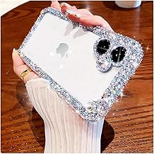 Cavdycidy Designer Compatible with iPhone 16 Plus Bling Clear Case for W...