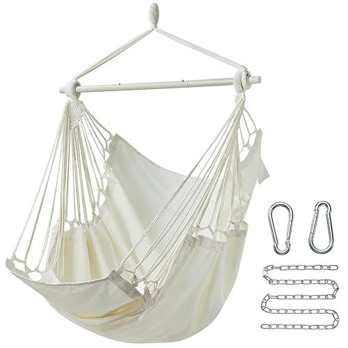 CHULIM Hanging Hammock Chair Swing MAX 500 lbs Outdoor Hanging