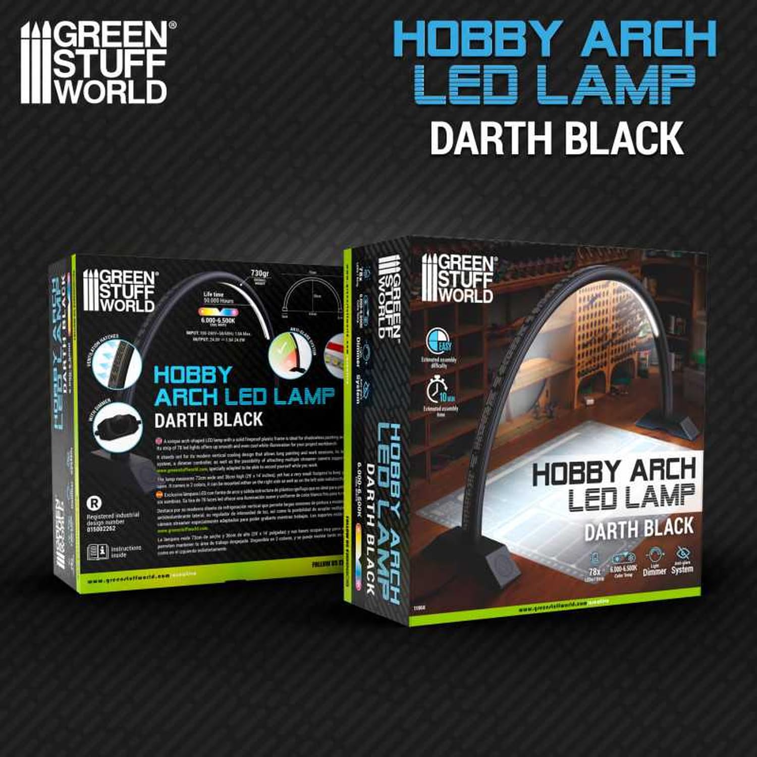 Green Stuff World Hobby Arch 11060 - Lampe LED Darth Black