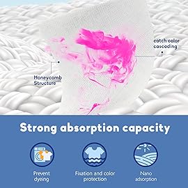 Xcleen Color Absorber Laundry Sheets 216 Count, Dye Catcher to Prevent Clothes from Smearing, Fragrance Free Color Trapping Sheets for Home School or Apartment