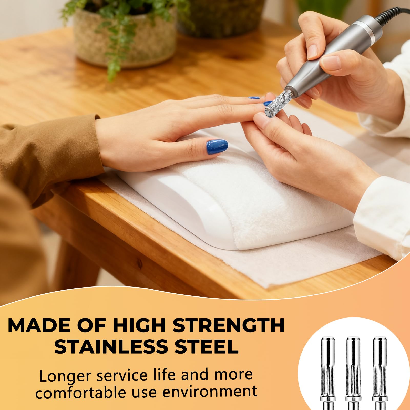 40 punte per trapano a mandrino piccolo, 3,1 mm, mini nastro abrasivo per trapani elettrici, limatrici, accessori per manicure (40)