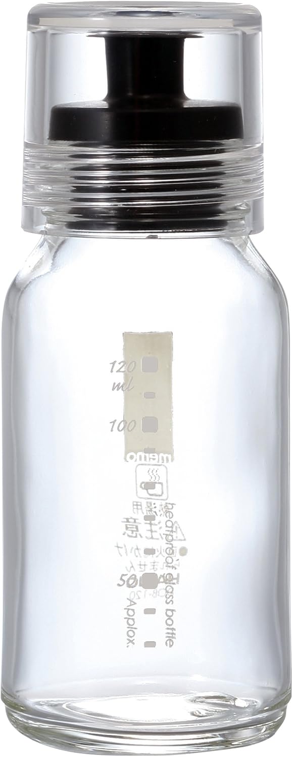 （HARIO(ハリオ) ドレッシングボトルスリム 120ml 熱湯使用可能 ブラック DBS-120-B）