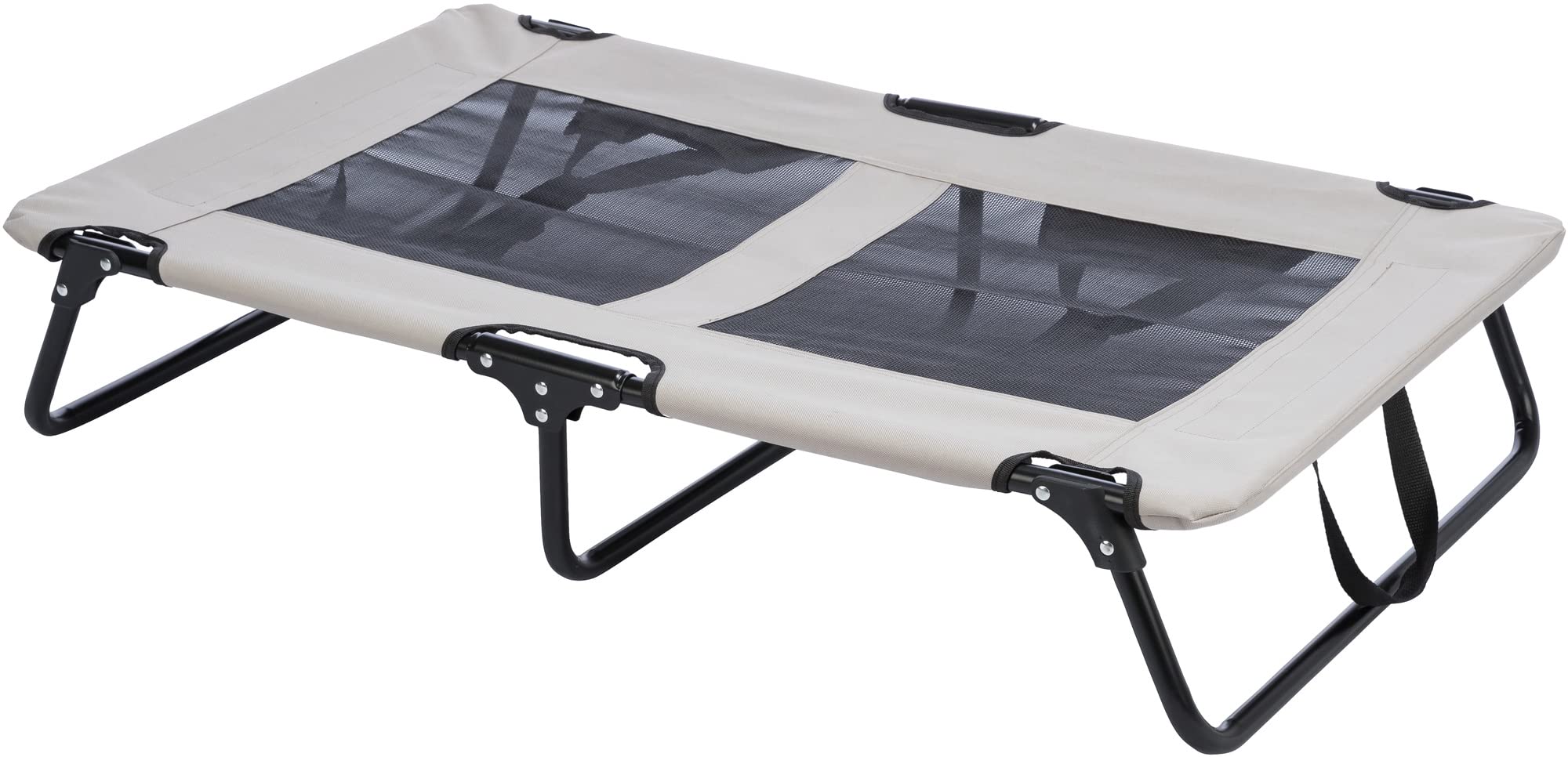 Trixie Hundeliege Strong, weich & waschbar – 99 x 19 x 50 cm, beige/schwarz | Gemütliches, weiches Liegekissen – für Hunde, rutschfester Boden, waschbar und pflegeleicht, angenehm weicher Schlafkomfort
