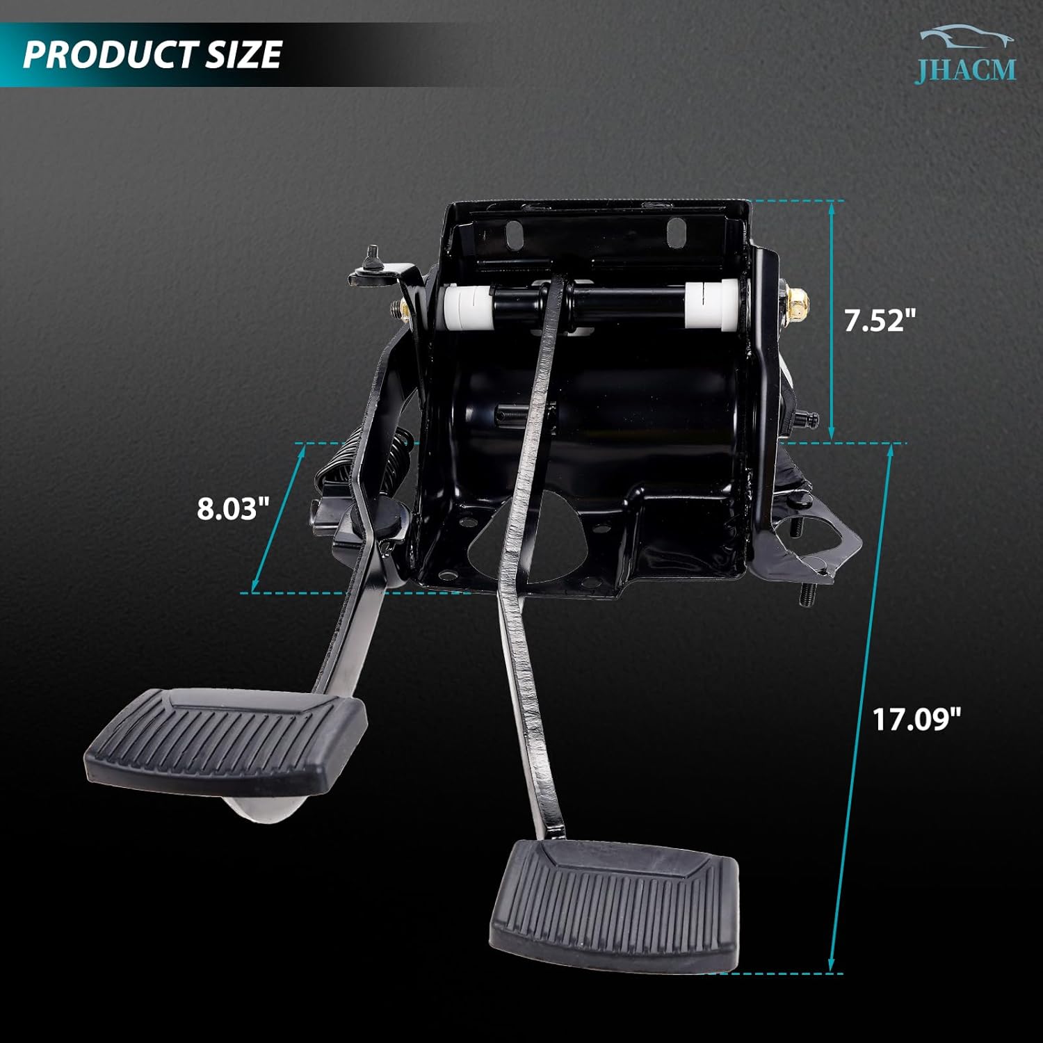 F3TZ-2455-ABrake Clutch Pedal Assembly with Bracket Spring Compatible with Ford F150 1992-1996, Ford F250 1992-1997,Ford F350 1992-1997,Bronco 1992-1996 Replaces F3TZ2455A