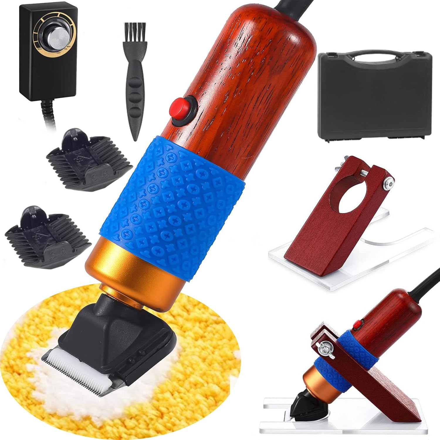QJJML Carpet Trimmer with Shearing Guide,Rug Tufting Carver Clippers