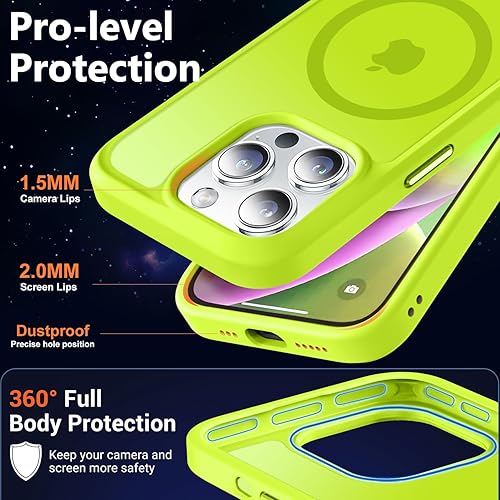 Vista 228 de MOCCA - Funda magnética resistente para iPhone 11 de 6.1 pulgadas, compatible con MagSafe, protector de pantalla de vidrio + protector de lente