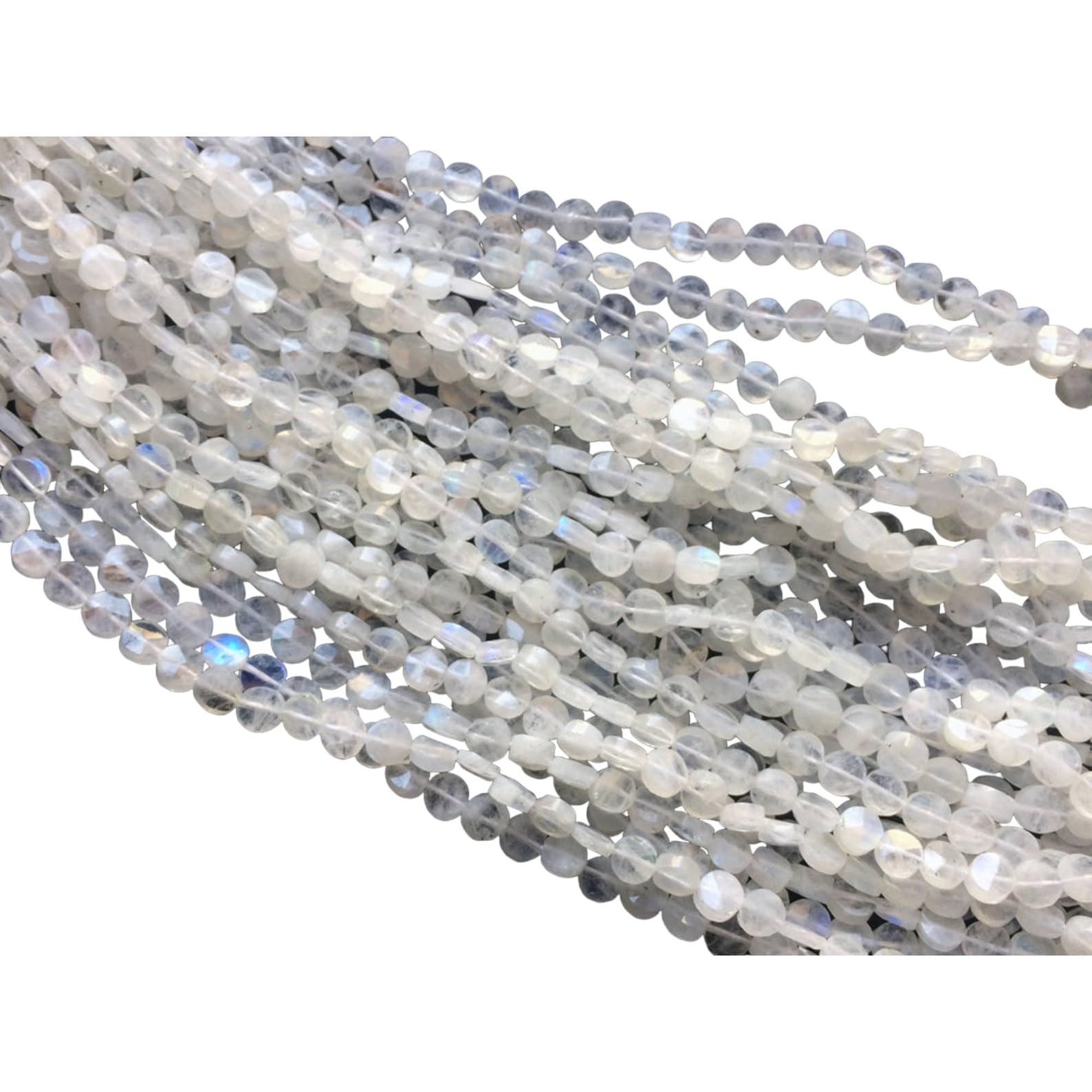 Pierre de lune arc-en-ciel 6mm fil de perles de nacre pour créer des cadeaux uniques