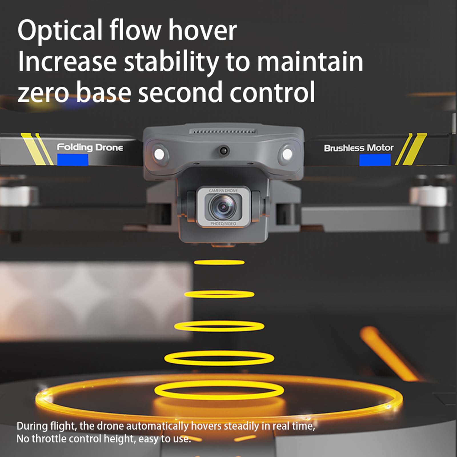 Drone Quadcopter Plegable S175 con Cámara Dual 4K, Seguimiento Inteligente, Motor Sin Escobillas, Mapeo 5G, Vuelo de Trayectoria, Retorno con Una Tecla, Estuche de Transporte (cámara 4k 3 baterías)