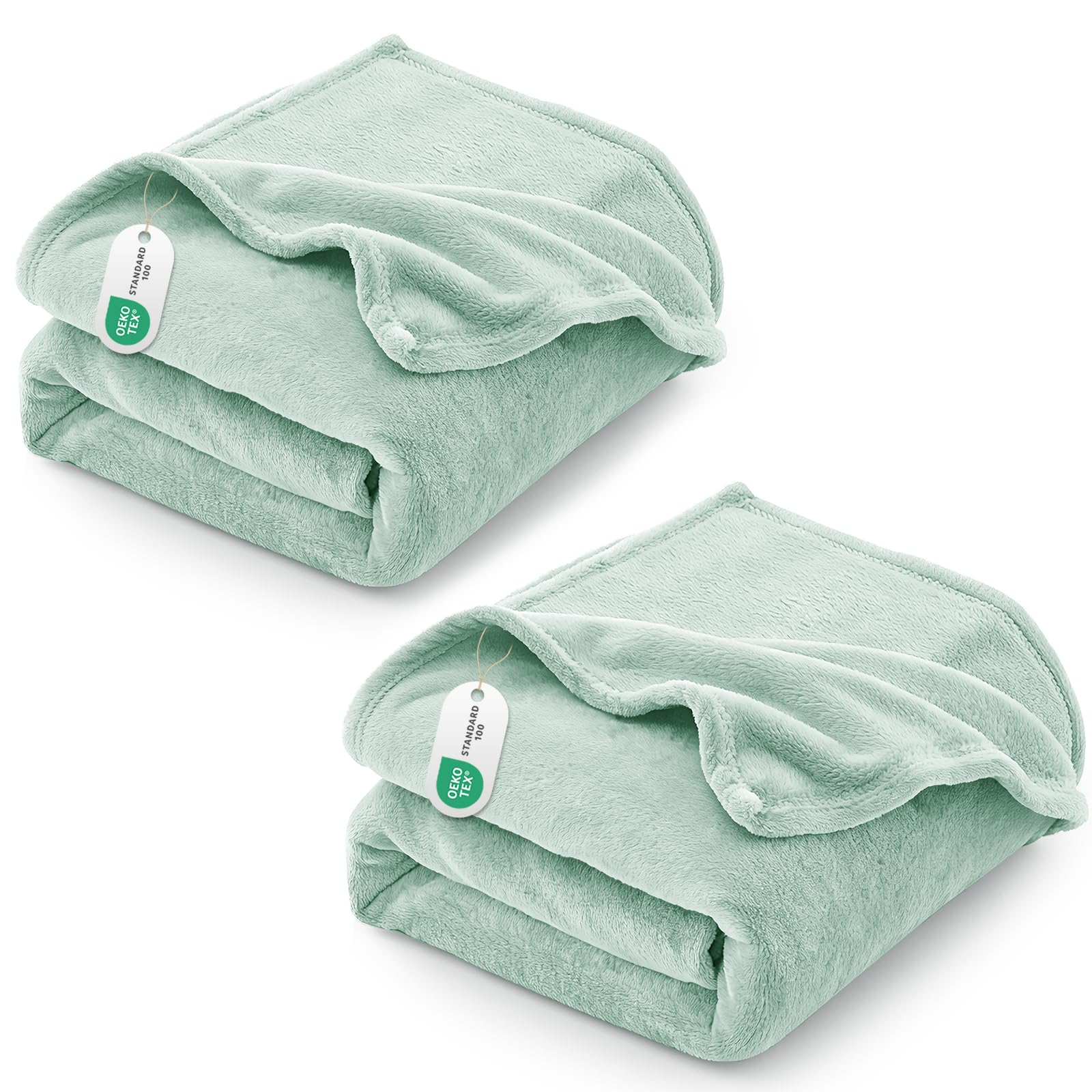 CozyLux Flanell Decken - Extra weiche 100% Mikrofaser Reversible Hundebettdecke - Atmungsaktive graue Decke