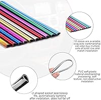 Vista 3 de 20 tiras decorativas de aire acondicionado de automóvil para salida de ventilación, universal, impermeable, flexible, para la mayoría de salidas