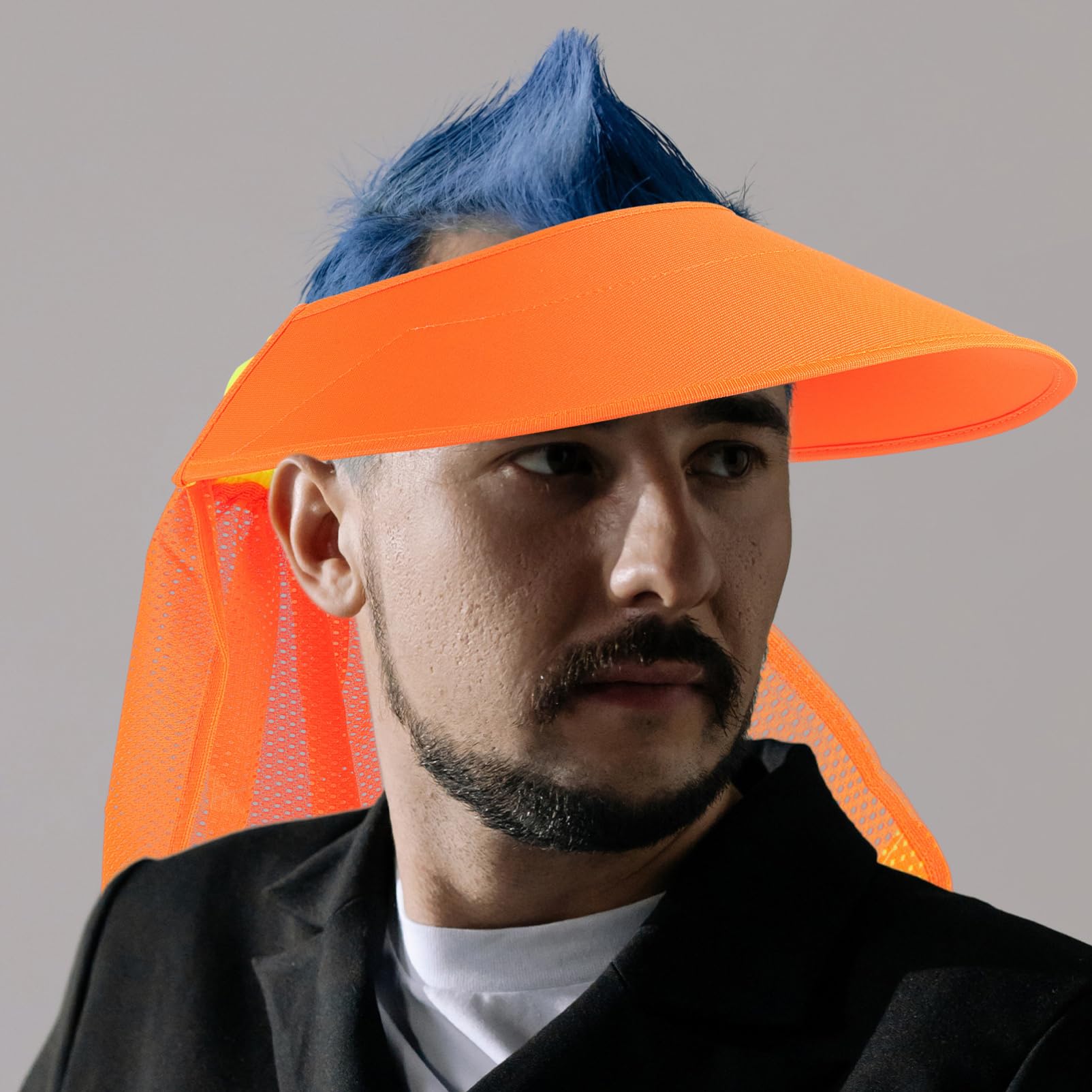 jojofuny Visera para Casco De Seguridad Visera para El Cuello con ala Completa Banda para La Sombra del ala del Casco De Seguridad Visera para Gorra Parasol para Sombrero Clip para