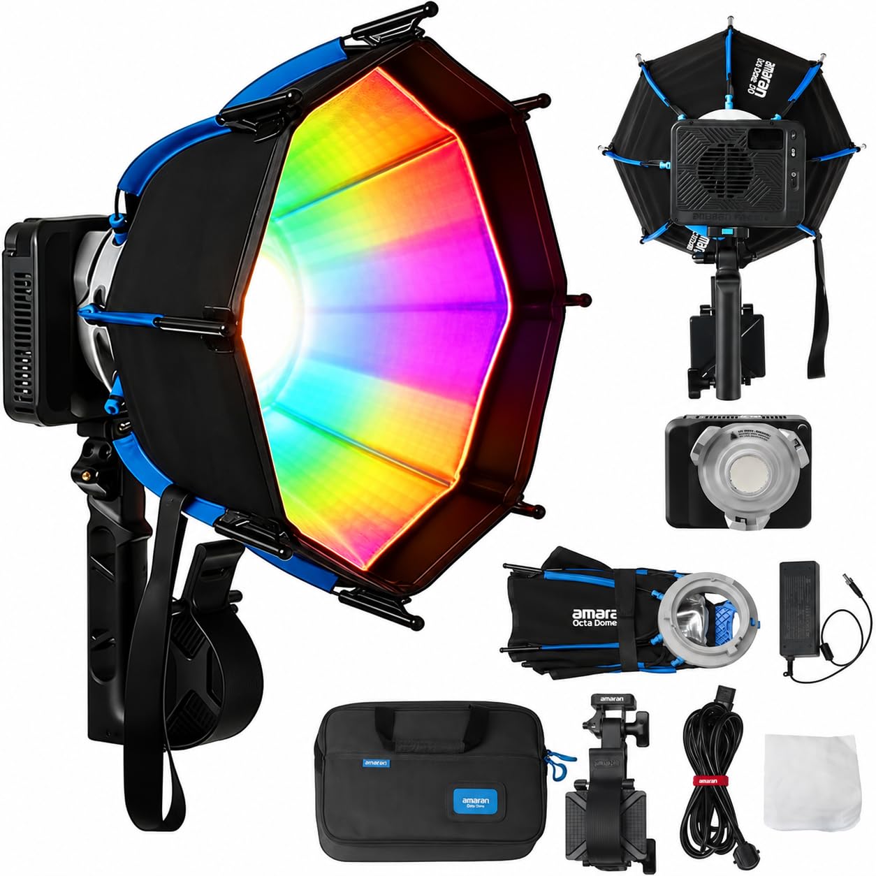 Amaran Ray 60c RGB LED Video Light 60W COB Studio Light Bowens Mount IP54