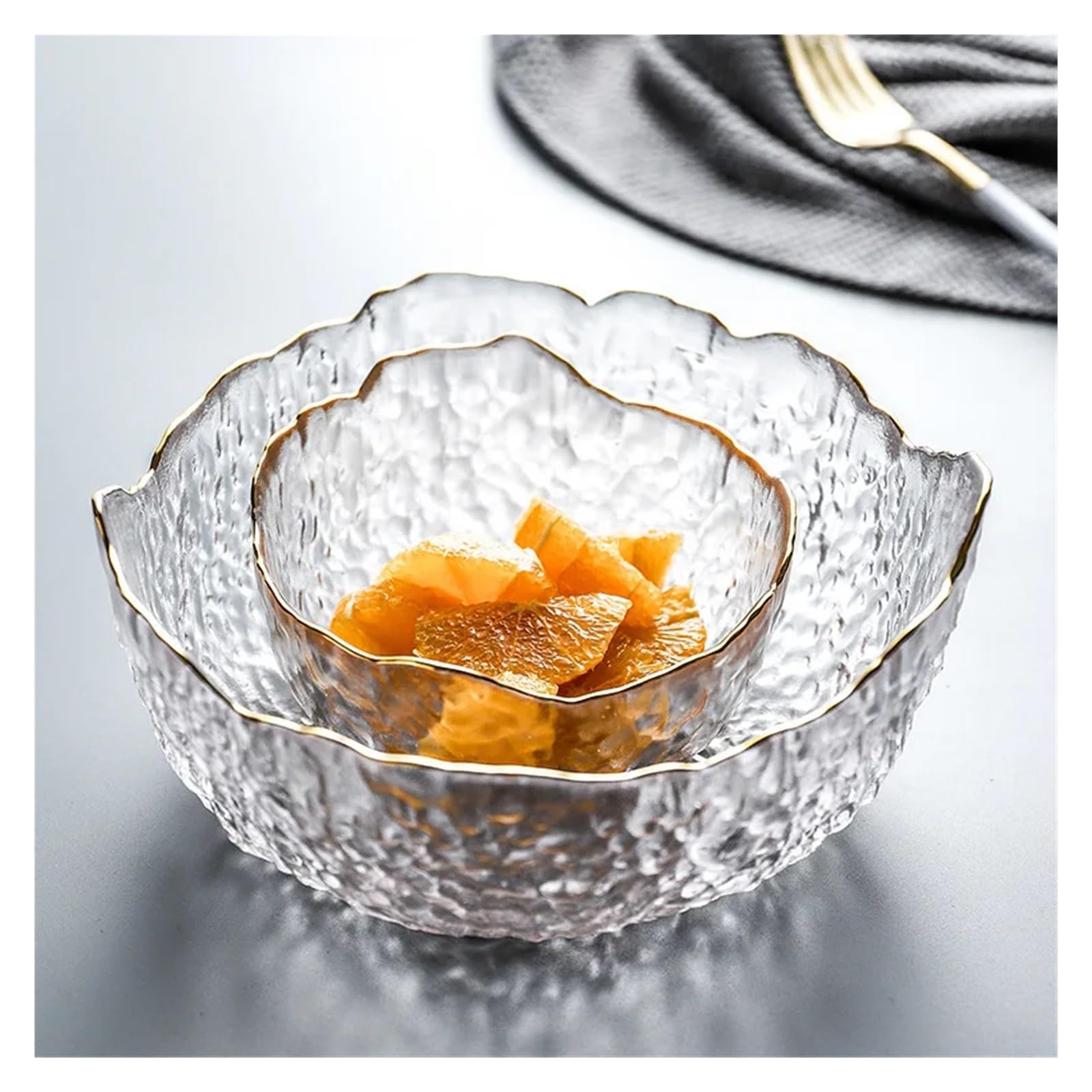 Ensaladera Sopa de frutas transparente, postre, mezcla, cocina, verduras, fideos, almacenamiento alimentos, vajilla for el hogar(Grey,20cm)