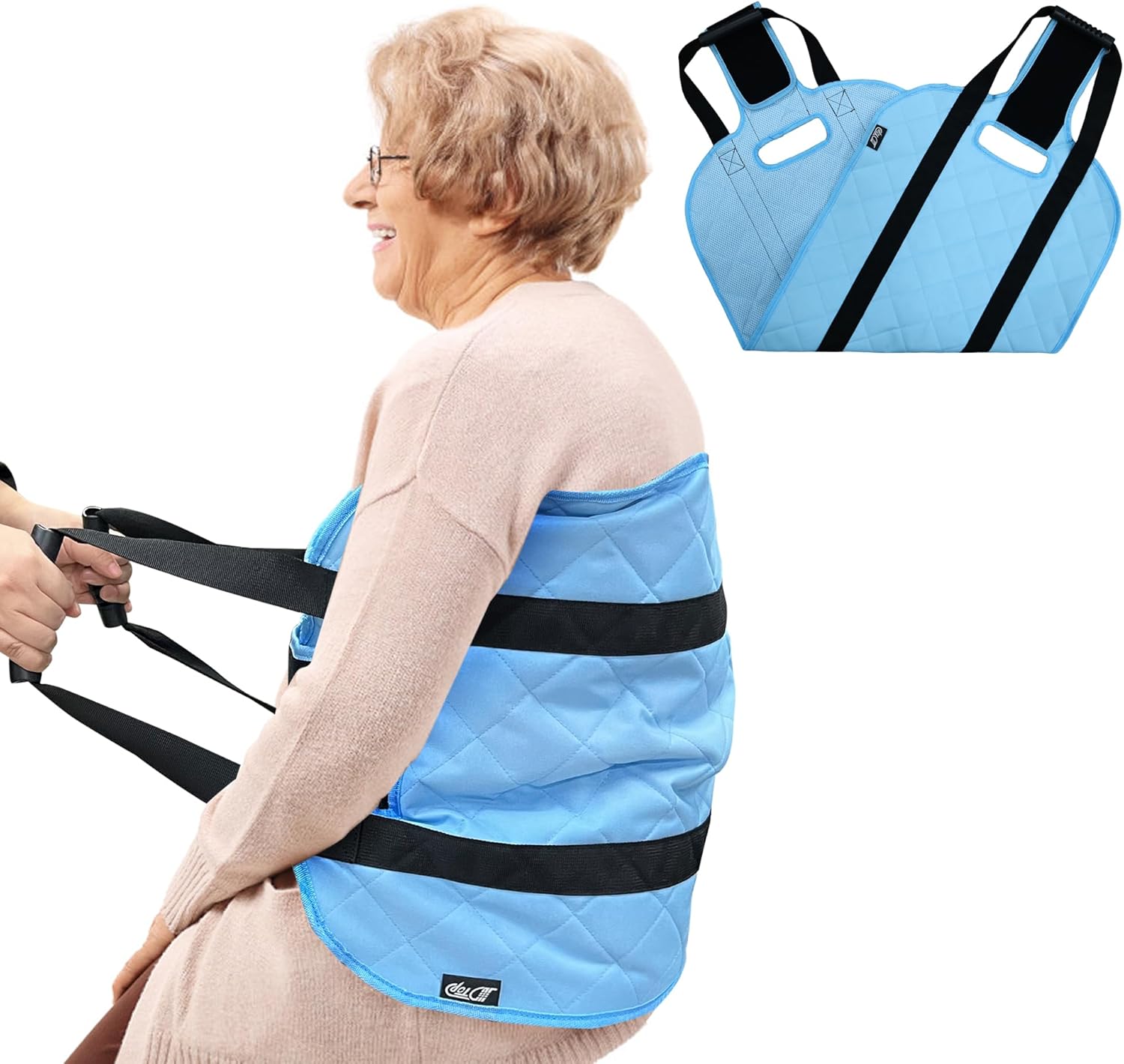 Transfer Sling, Padded Gait Belt – Heavy Duty Transfer Sling with Handles for Patient Lifting, Mobility & Positioning – Support Belt for Elderly, Disabled & Caregivers Transfer Sling, Padded Gait Belt – Heavy Duty Transfer Sling with Handles for Patient Lifting, Mobility & Positioning – Support Belt for Elderly, Disabled & Caregivers