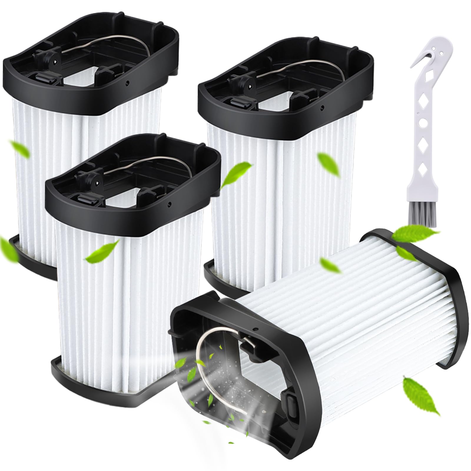 WV270 Replacement Filter Compatible with Shark WV270 WV270UK WV273UKT WandVac 2.0 Cordless Handheld Vacuum Cleaner, 4 Pack WV270UK Hepa Filters