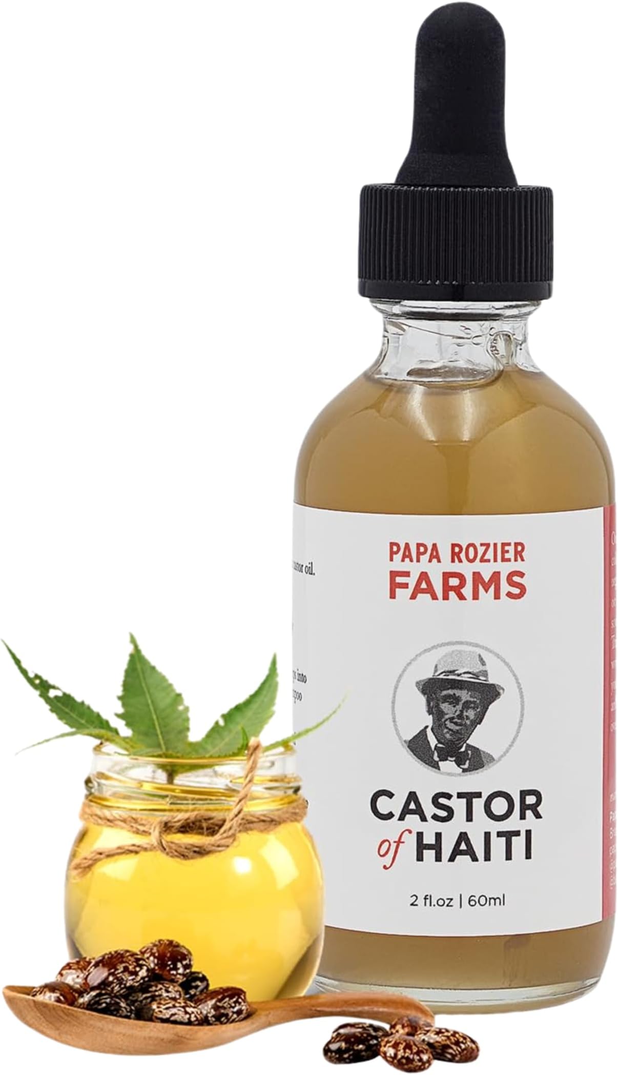 Papa Rozier Farms Pure Organic Castor Oil for Hair Growth, Skin Moisturizer, ...