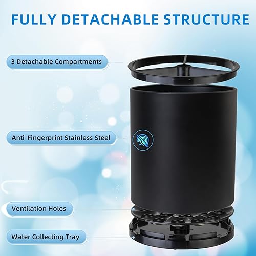 Miniatura 4 de LIBODOUR Soporte para utensilios de cocina giratorio de 360 para encimera, organizador de cocina, almacenamiento de cocina, utensilios de cocina,