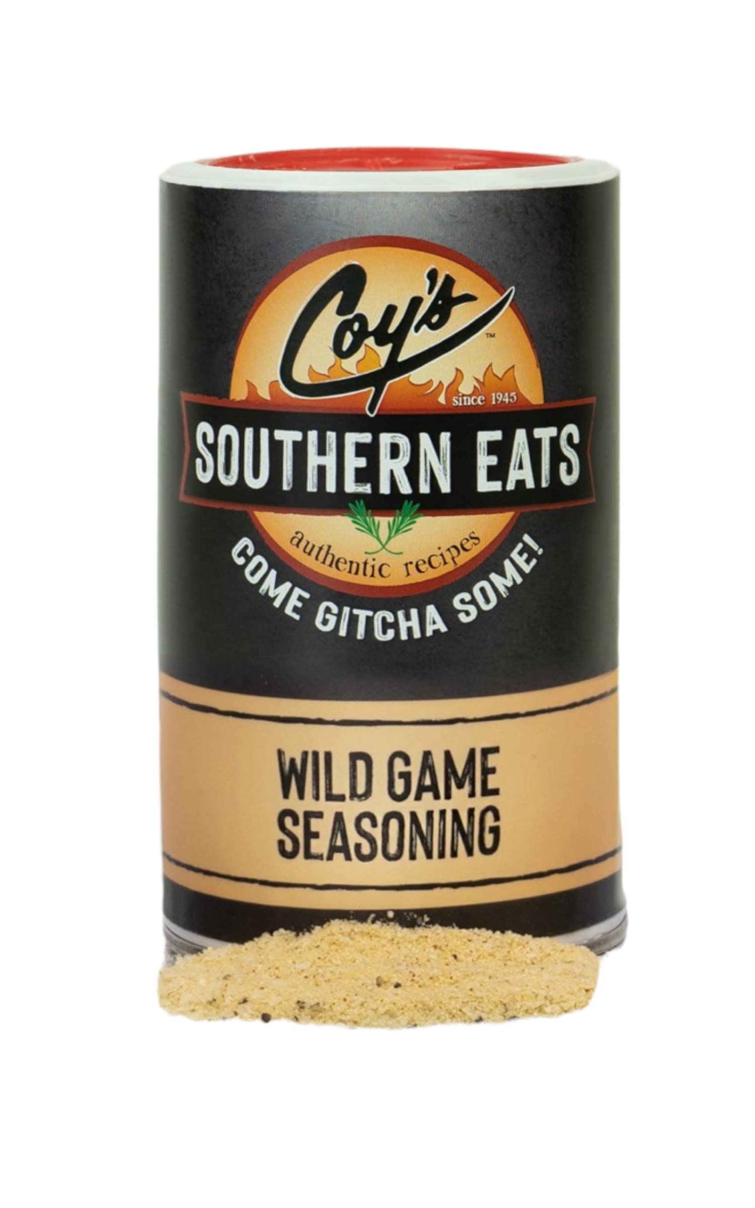 Coy's Southern Eats Wild Game Seasoning 6 oz shaker - Premium Spices for Venison (Deer), Elk, Duck, Boar, Fowl, or Fish- Sprinkle on or Make Your Own Signature Rub (1 Pack)
