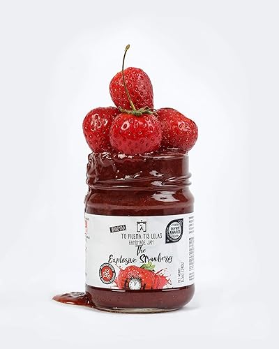 Miniatura 6 de Mermelada de fresa  8 onzas líquidas  Sabor natural de dulzura sin azúcar añadido  Hecho en Grecia, sin conservantes, mermelada de fresa sin gluten
