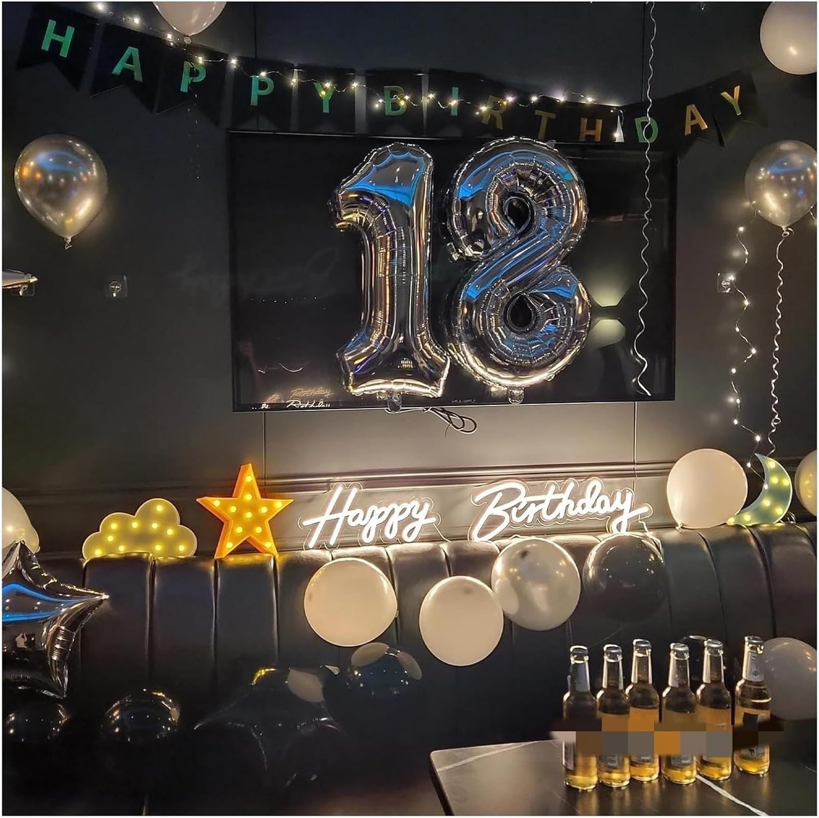 Per insegne al neon a LED, decorazioni per feste di compleanno a trasparenti in acrilico