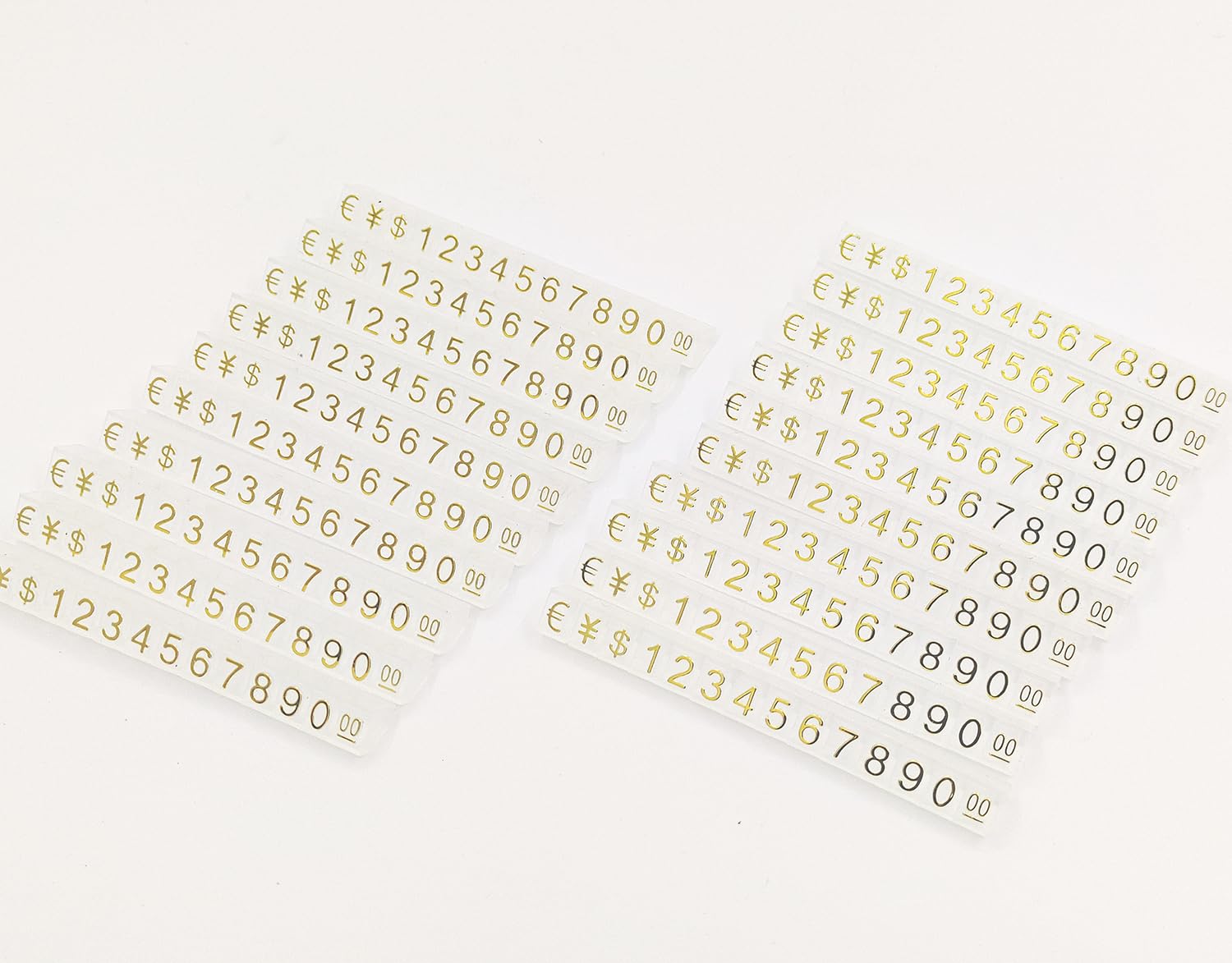 Price Tags, Price Display Cube Number Letter Adjustable Display Label Euro  RMB Dollar Pricing Repeatable Stand Block Kit for Retail Shop Jewelry Price  Display (Small, Transparent gold characters) : Buy Online at