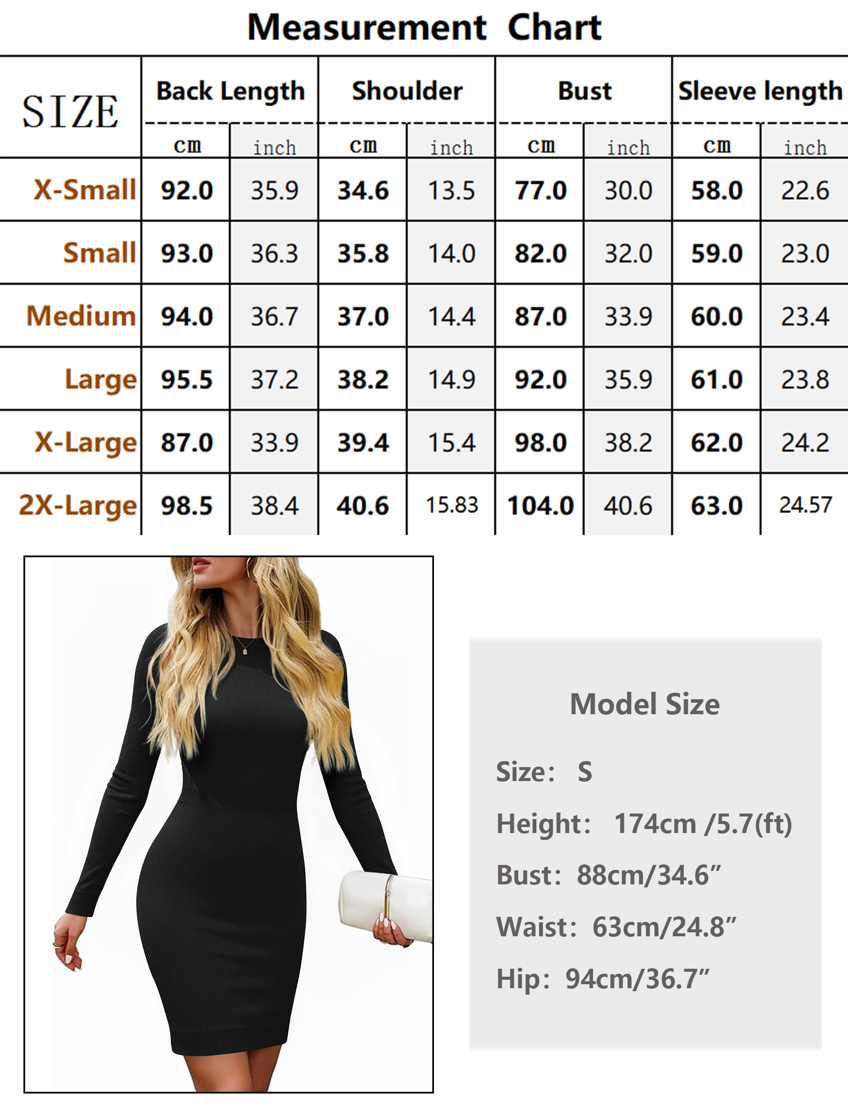 Gyabnw Robe Pull Femme Col Rond Manches Longues Coupe Ajustée | Maille tricotée, Matière extensible, Coupe ajustée, Taille haute, Pour bureau et fêtes