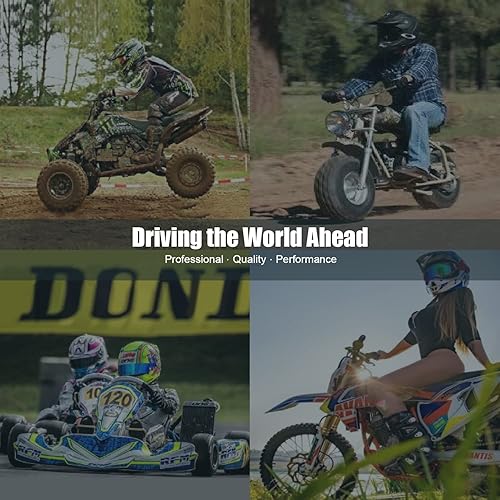 Miniatura 6 de DYC - Cadena de motocicleta 428H, 122 eslabones con rompecadas, cadena resistente 428 para motocicleta de 125, 150, 200 cc, mini bicicleta,