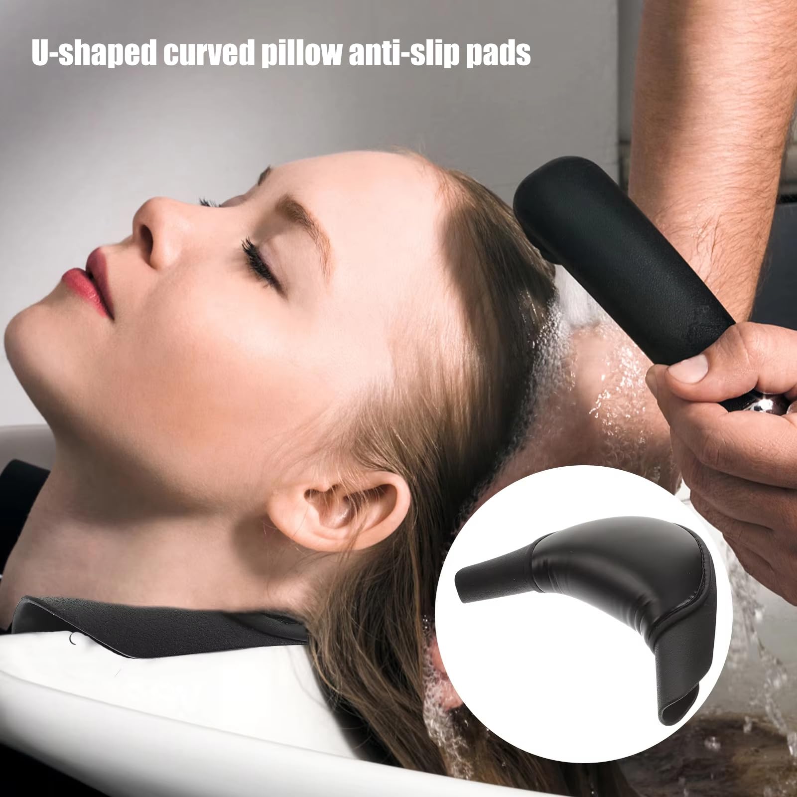 Professionelle Shampoo-Schüssel, Nackenkissen, Silikon, leicht, für Waschbecken, Komfort