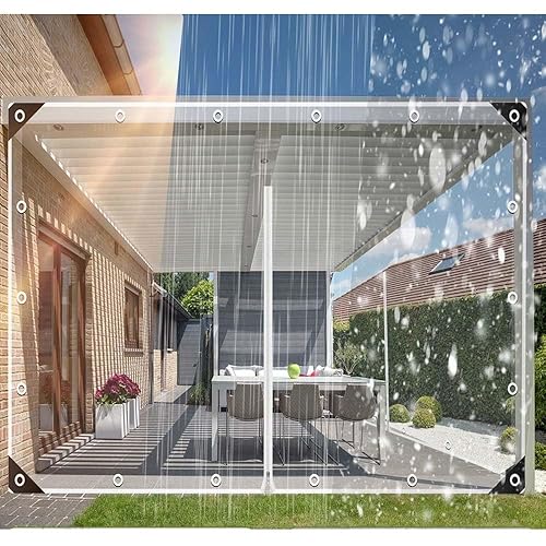 Clear Tarp Patio Enclosure Waterproof PVC Curtains for Gazebos with