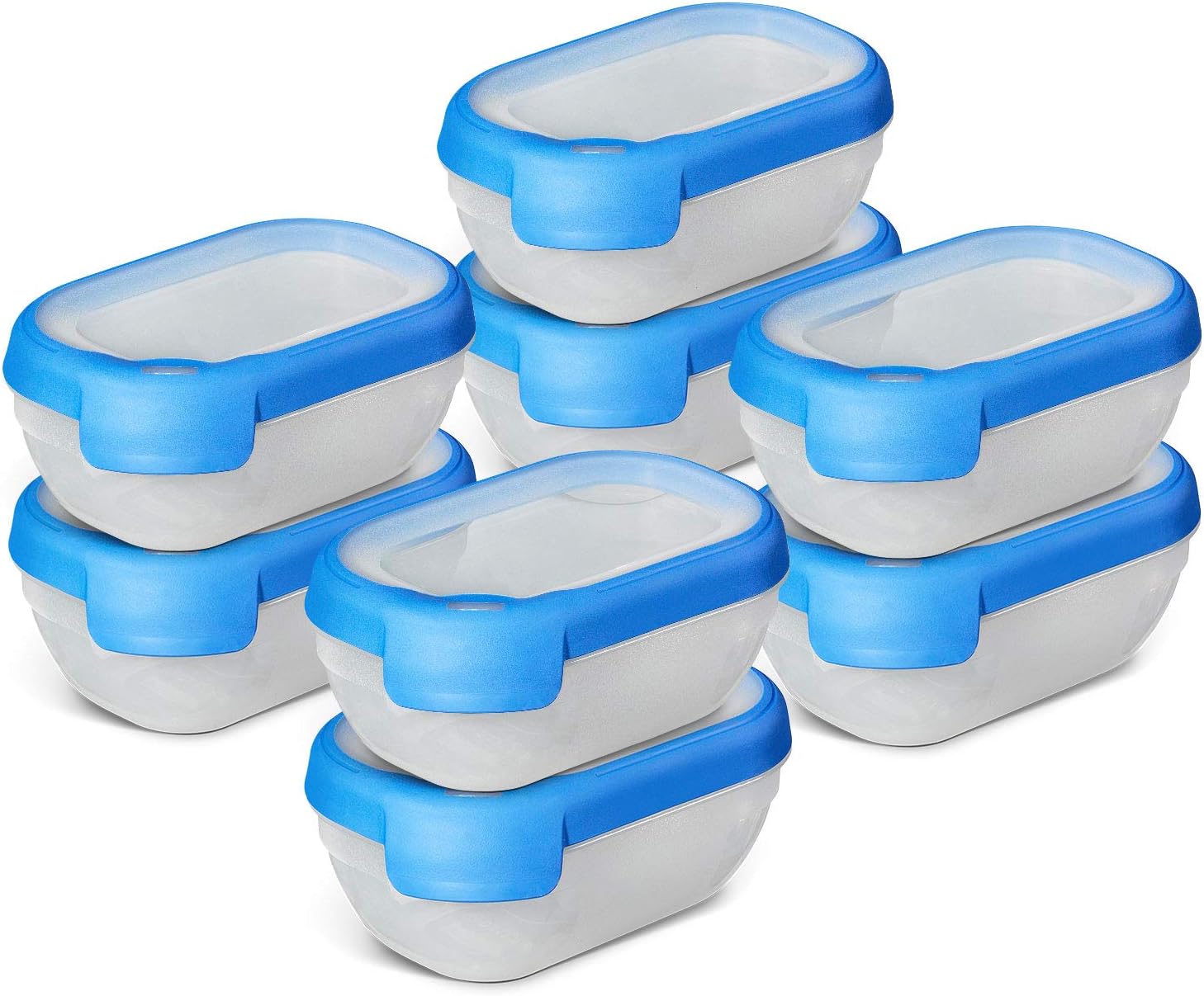 Curver Grand Chef Vershoudbak Rond 0.25L - Transparant/Donkerblauw Luchtdicht