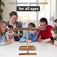 Vista 6 de Ring Toss Games for Adults, Fast-Paced Interactive Toss Games with Shot Ladder Bundle, Outdoor Indoor Handmade Wooden Hook and Ring Game for Bars