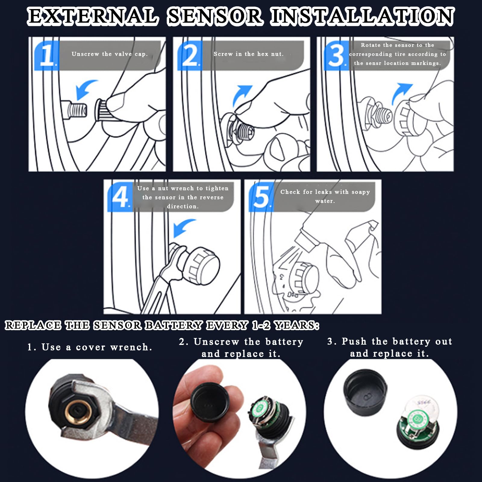 TPMS Motorrad Reifendruckkontrollsystem für Guzzi V85 TT 2019-2023 2024, Kabelloser Reifendrucksensor mit LCD-Anzeige Wasserdichter Reifendruck-Alarm