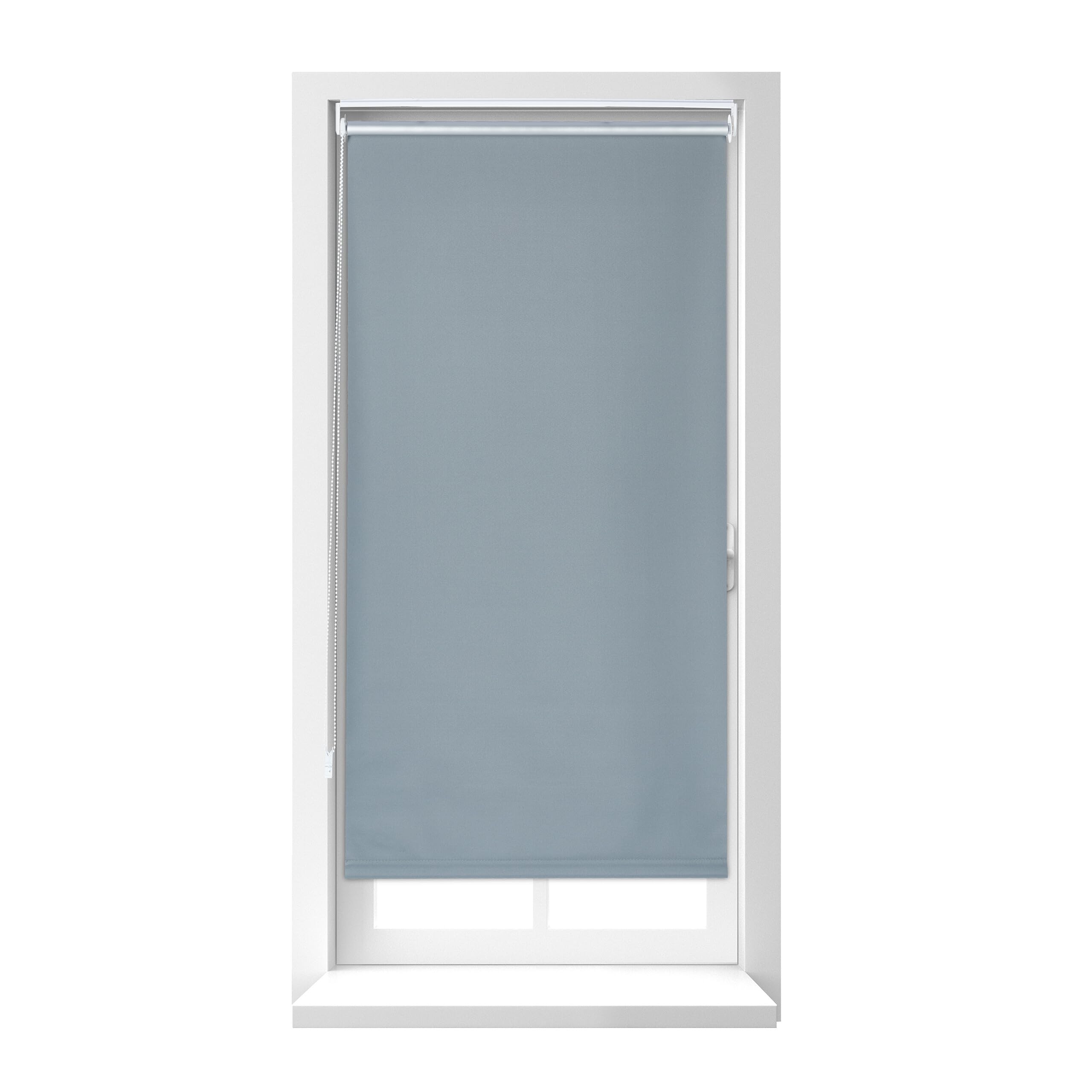 Relaxdays Store Enrouleur sans perçage, avec chaînette, à Clipser, 60x160 cm, Largeur du Tissu 56 cm, Opaque, Gris