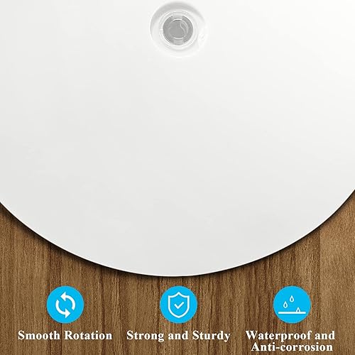 Vista 15 de Jersvims - 2 platos giratorios acrílicos de 6 pulgadas, organizador giratorio transparente para cocina, despensa, gabinete, escritorio, especias