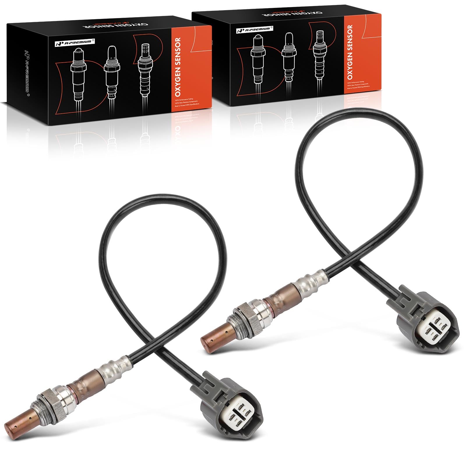 A-Premium O2 Oxygen Sensor Compatible with Jaguar XJ8 1999-2003, XJR 1999-2003, XK8 1999-2002, XKR 2000-2002, Vanden Plas 2000-2003, 4.0L, Upstream Left & Right, 2-PC Set, Replace# LNE1684BB-image-48