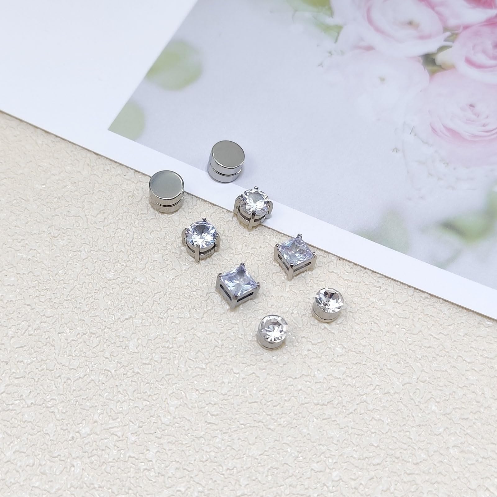 Pendiente Magnético Mujeres Hombres Pendiente Falso No Piercing Clip en Imán Joyería Acero Inoxidable