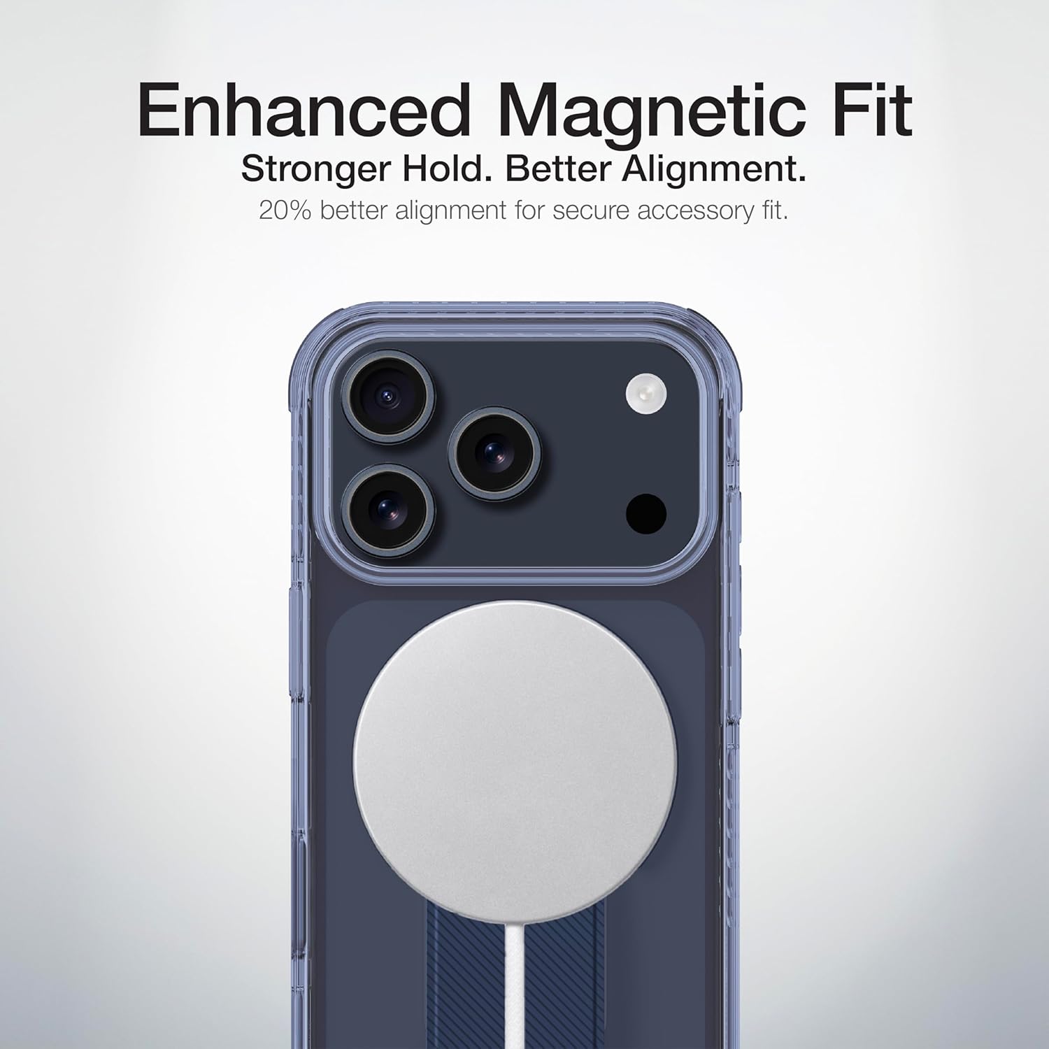AMAZINGthing for iPhone 17 Pro Max [Titan Pro+ Case], Designed for MagSafe Accessories, 12FT Drop Proof, Magnetic Phone Cover with Built-in Kickstand, Anti Yellowing, Transparent, Blue