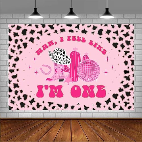 Miniatura 7 de Fondo de vinilo con estampado de vaca y cactus rosa West Cowgirl de 7 x 5 pies, fiesta de cumpleaños, festival, boda, baby shower, fotografía de