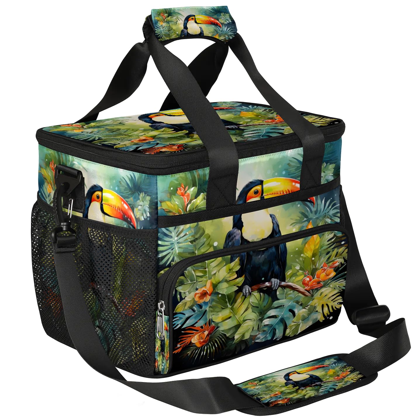 Lunch Box for Men Heavy Duty Insulated Lunch Bag for Women Tropical Toucan Lunchbox for Adults Lunch Cooler