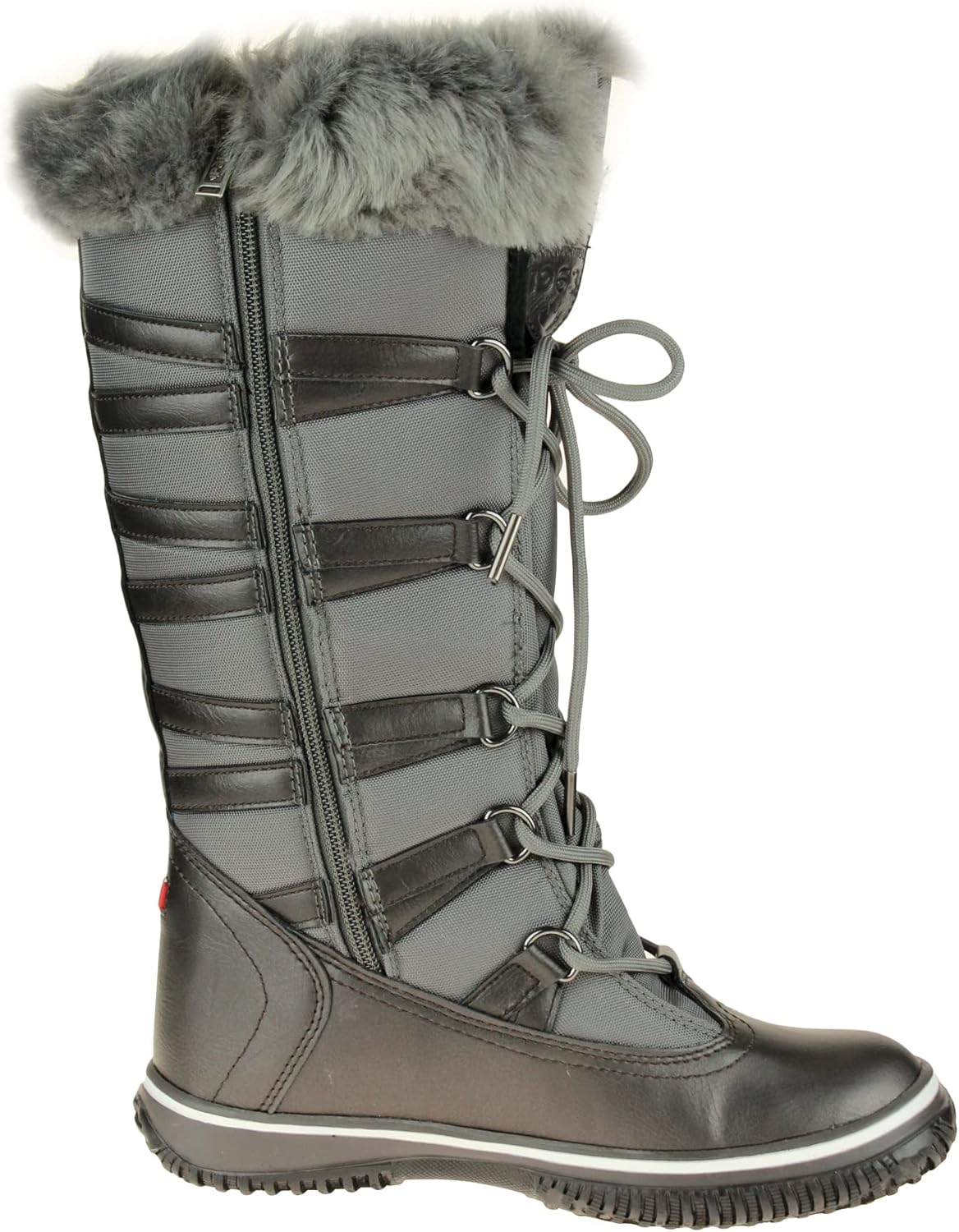 PAJAR Women's Grip Star Tall Winter Waterproof Insulated Snow Boot With Side Zipper and Laces - Image 5