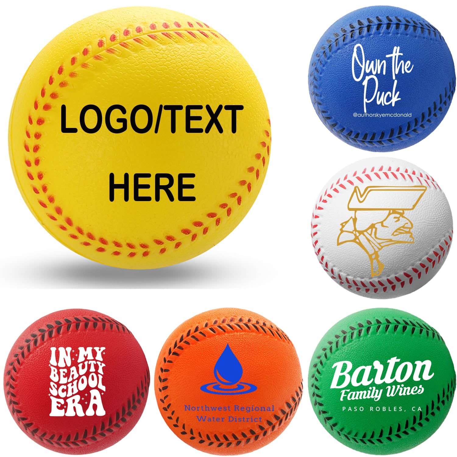 Custom Baseball Stress Relief Foam Balls ...