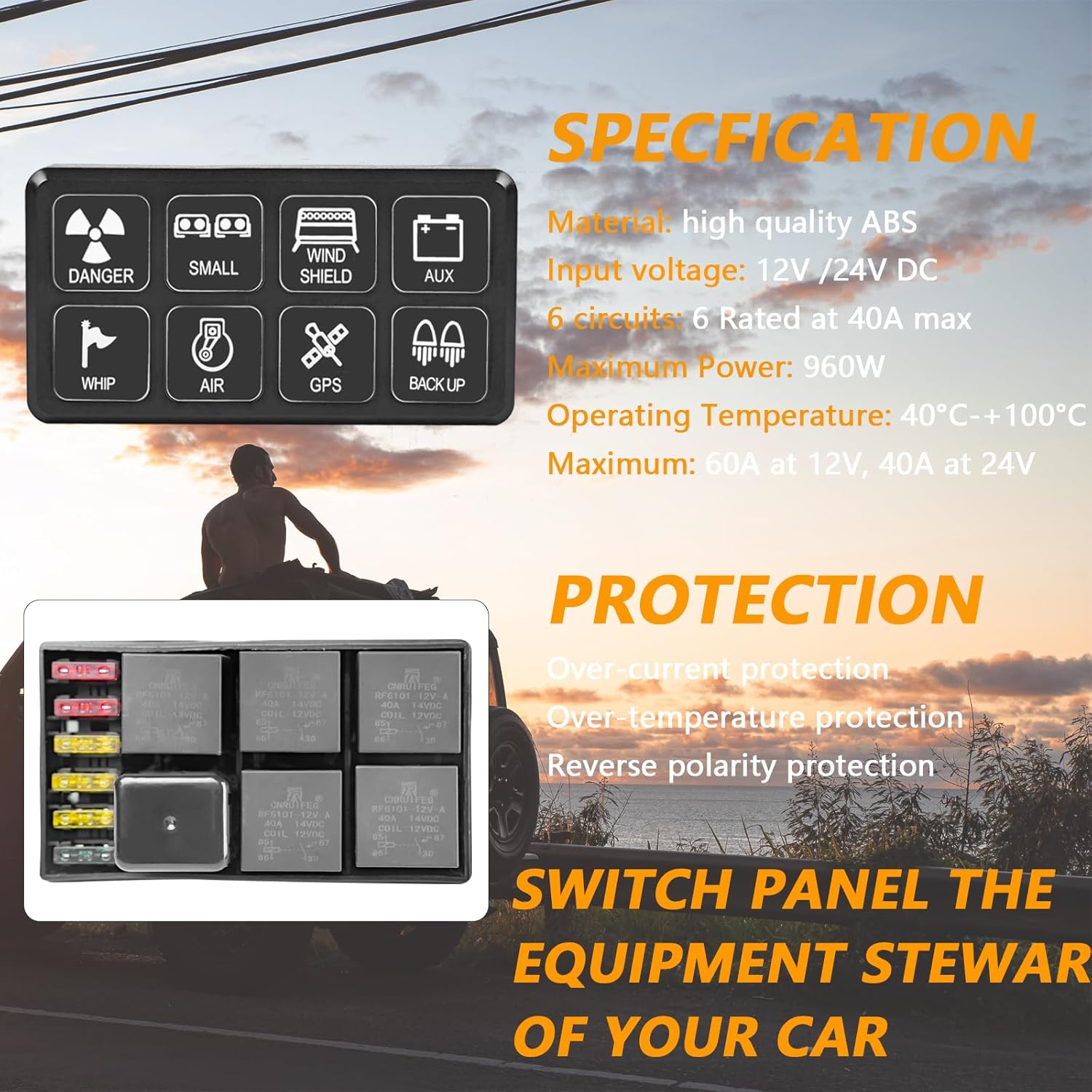 6 Gang Switch Panel Universal Automatic LED On-Off Philippines | Ubuy