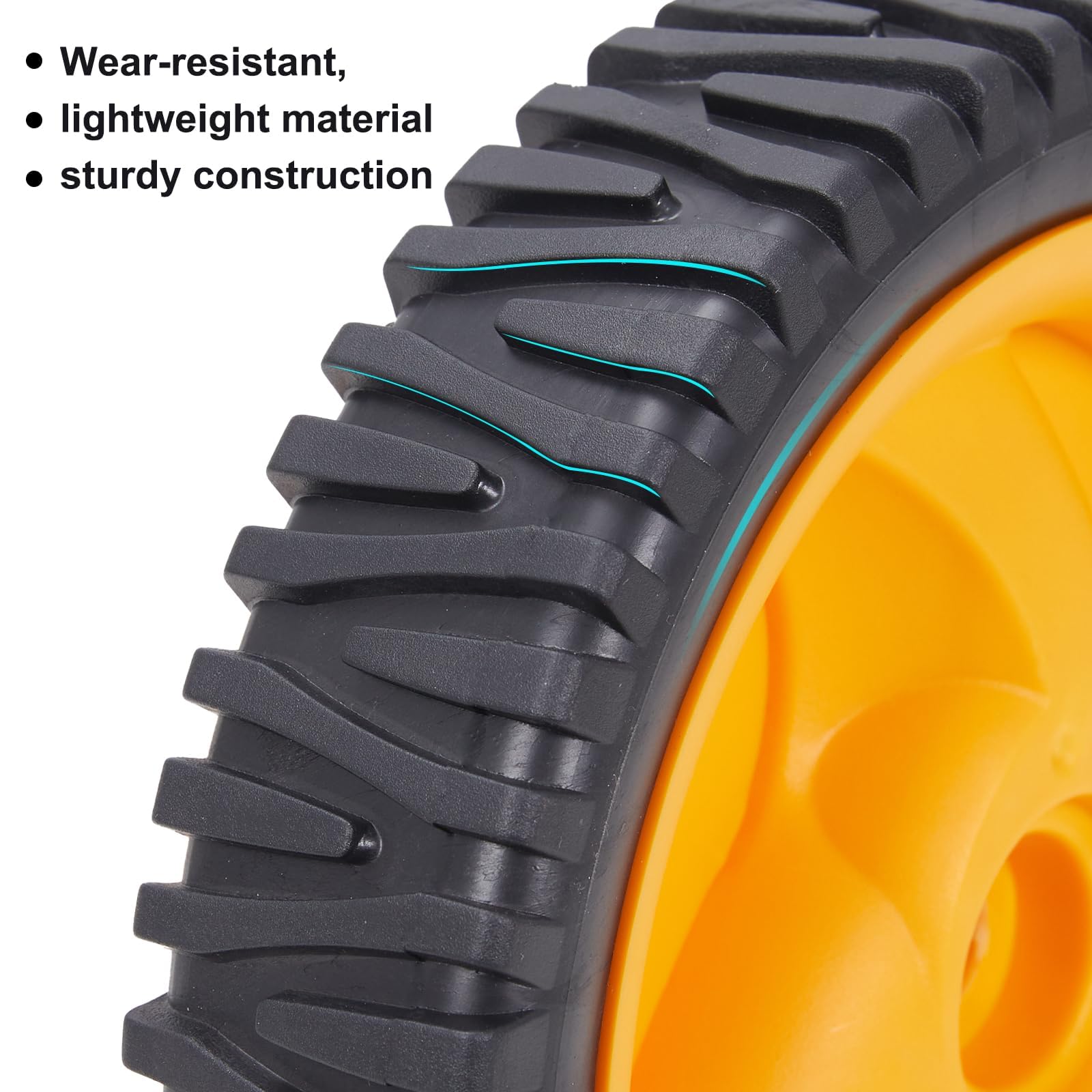 Ruedas para cortacésped para cortacésped Craftsman 194231X460 401274X460 583719501, paquete de 2 ruedas autopropulsadas de 8 pulgadas x 1-3/4 reemplazan AYP amarillo