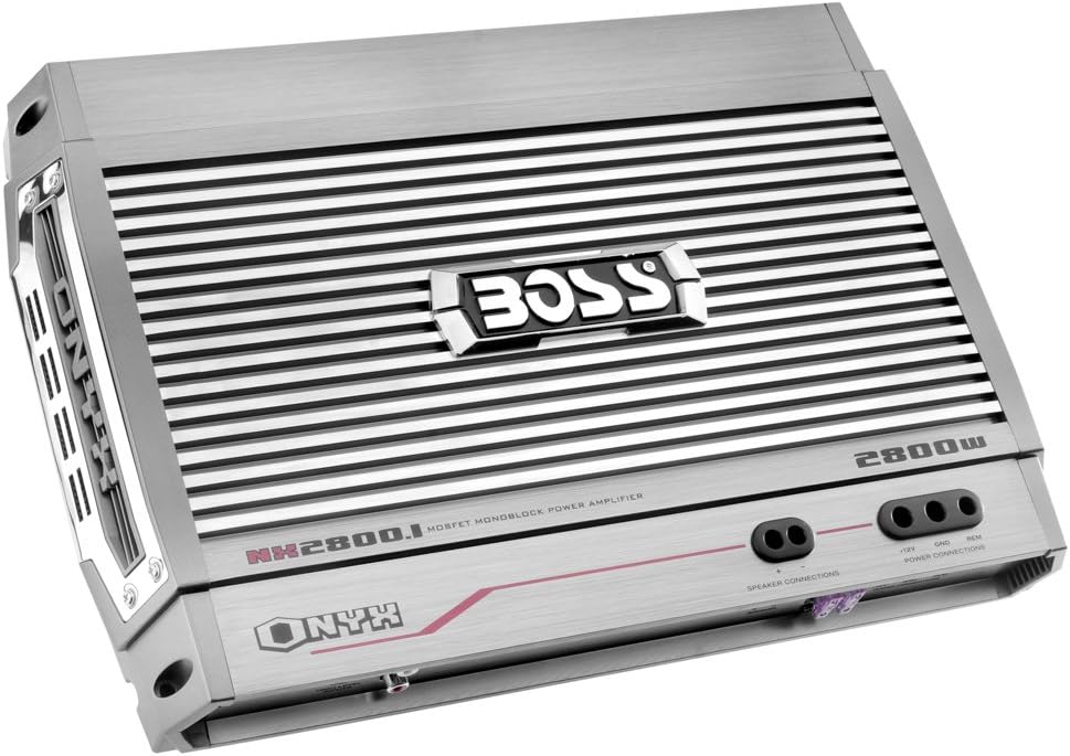 BOSS Audio Systems NX2800.1 2800 Watt Monoblock Mosfet Amplifier with Remote, 1 Channel, Surface Mount, Model Number: NX2800.1, Part Number: NX2800.1, Brand: BOSS Audio Systems