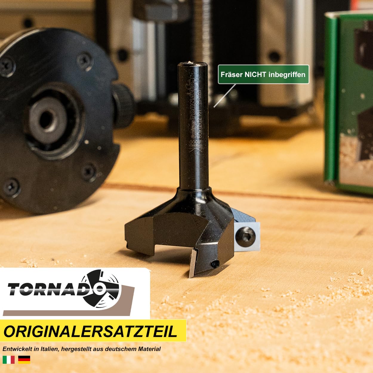 Fraiser Hartmetall-Wendeplatten (HM/Widia) für Planfräser Tornado - 10 Stück (12x12 mm)