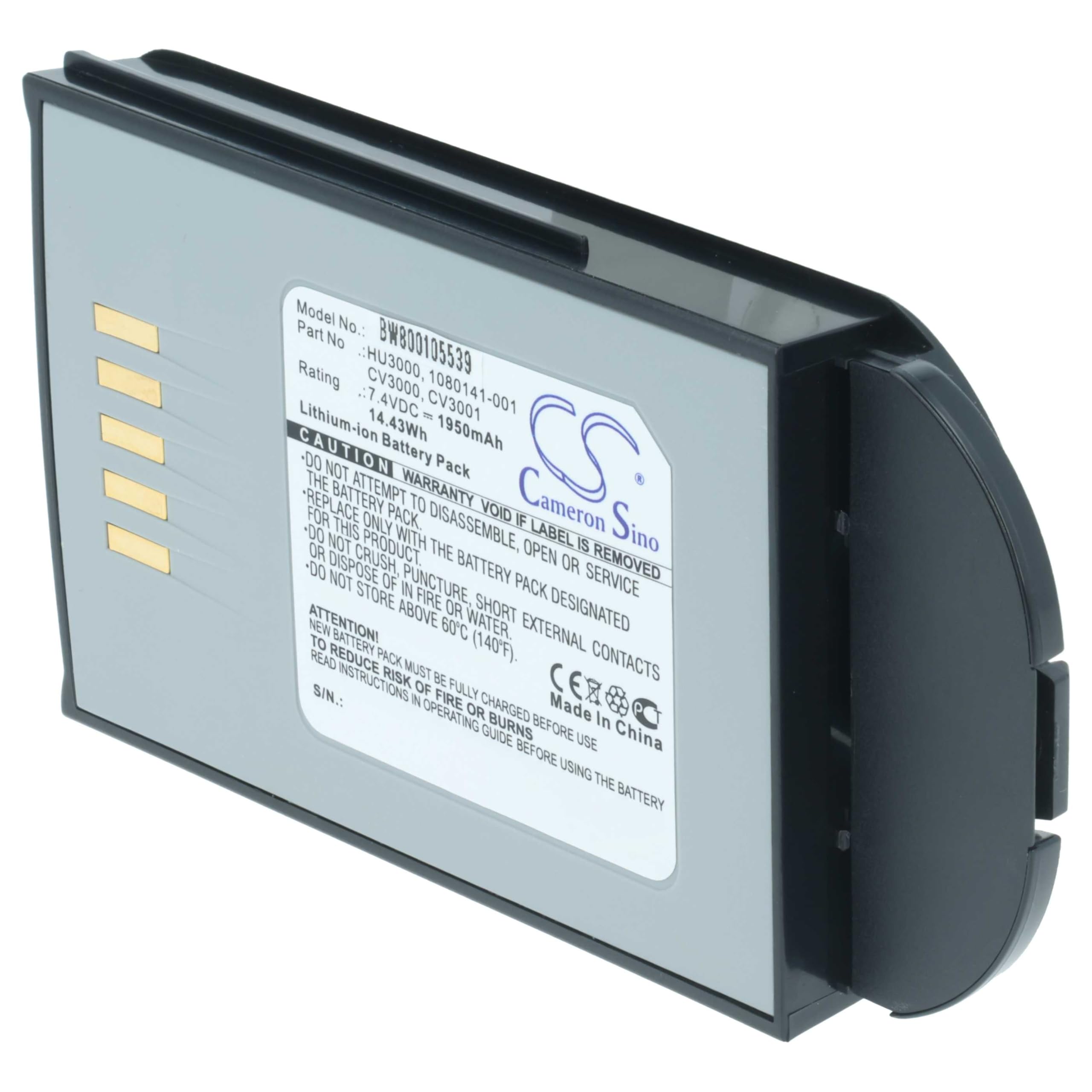 vhbw batteria compatibile con Psion Teklogix 7535, 7535 G2, 7530 G2, 7530, 7535LX lettore di codici a barre, POS (1950mAh, 7,4V, Li-Ion)