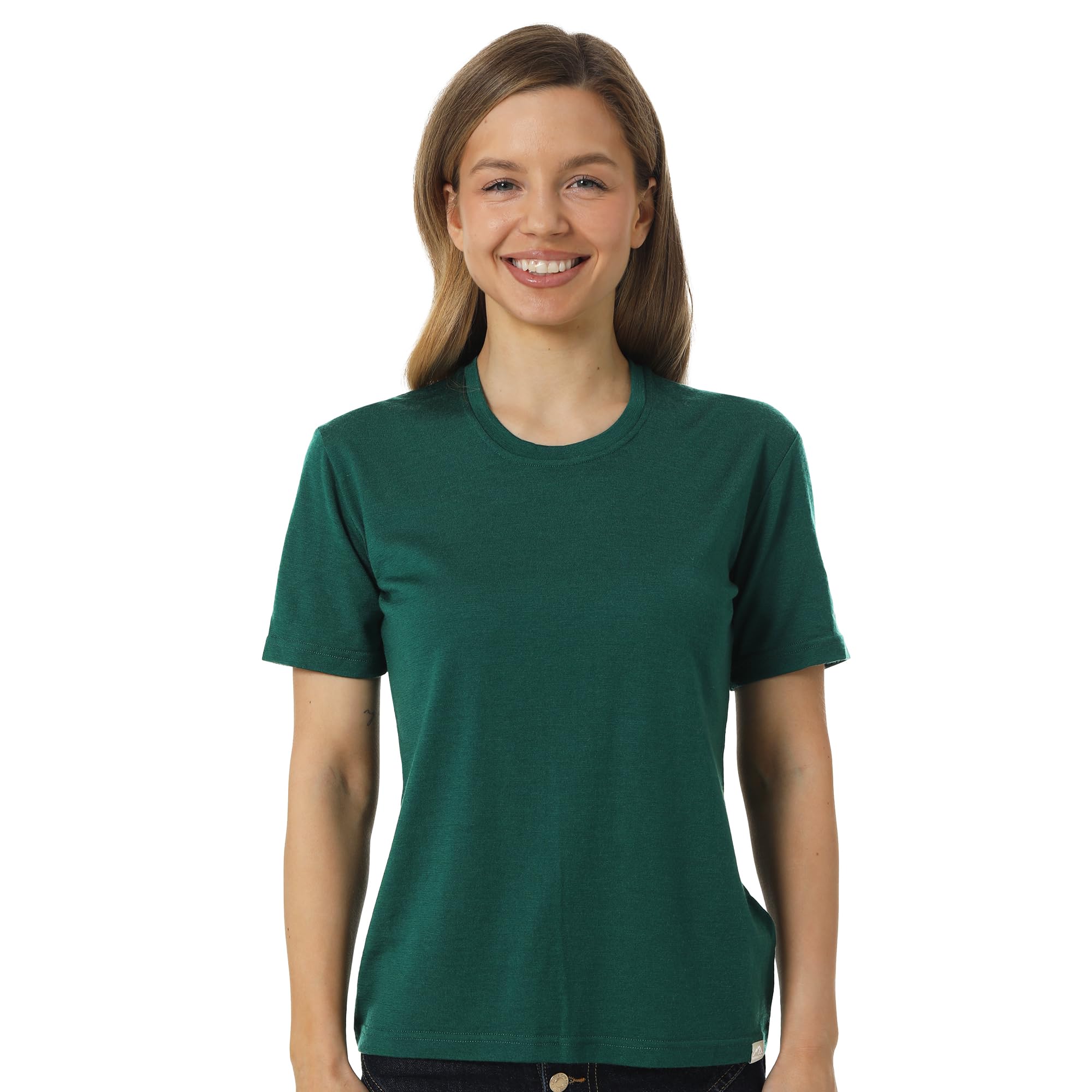 Merino Shirt Damen XL, Forest Green